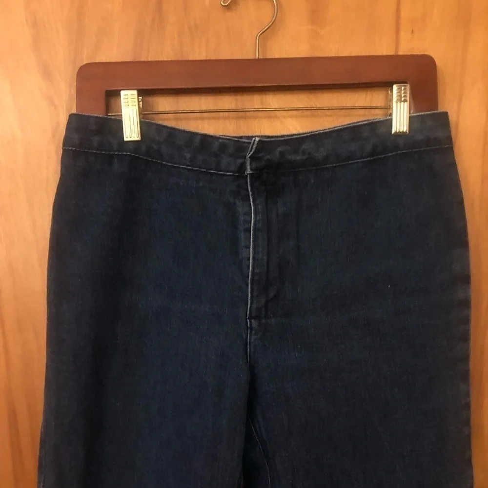 Jcrew enjoy straight leg blue jeans trouser style denim casual chic basic preppy
